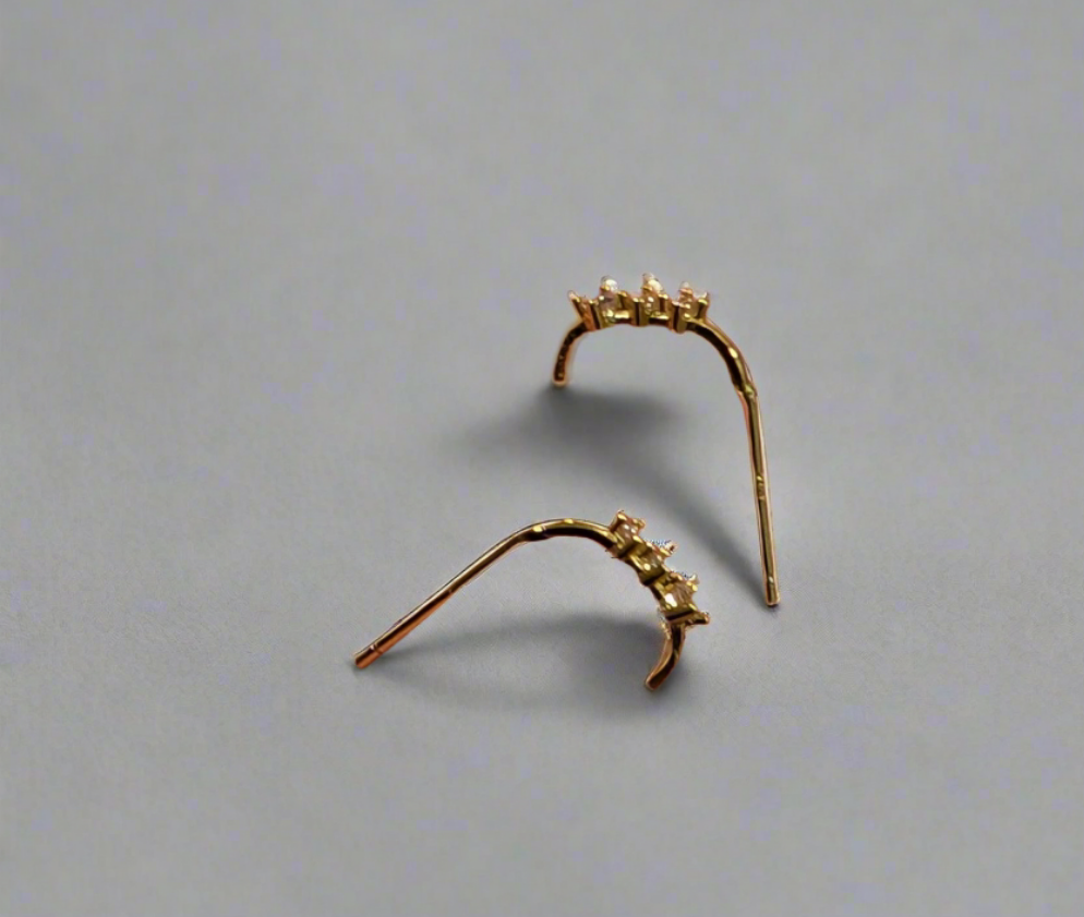 925 sterling silver zircon stud earrings for office and daily wear – affordable and minimalist.