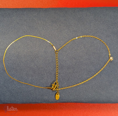 Delicate double-layer zircon bracelet with shimmering zircon stones, offering a light and elegant touch.